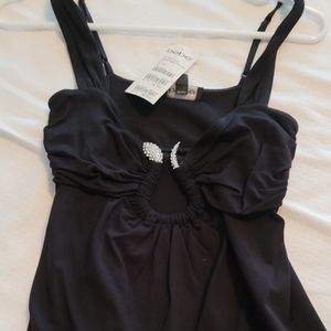 Bebe Top with Snake Embellishment